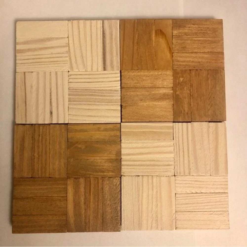 Handmade Rustic Square Coasters with Cork Backing - Picture 4 of 5